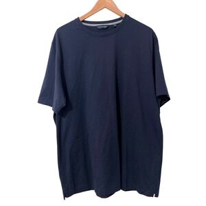 Scott Barber Navy Blue‎ Short Sleeve T Shirt Casual Minimalist Neutral Preppy XL